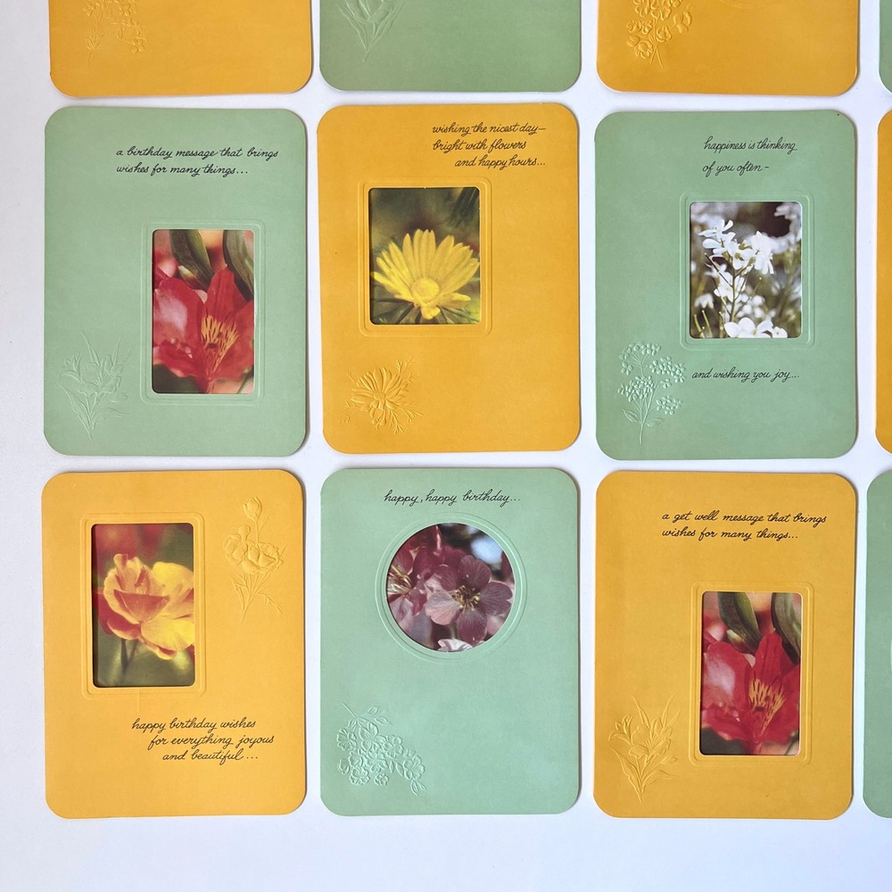 Vintage Thoughtfully Yours 13 Greeting Cards & Envelopes Floral Box Set - Picture 3 of 16